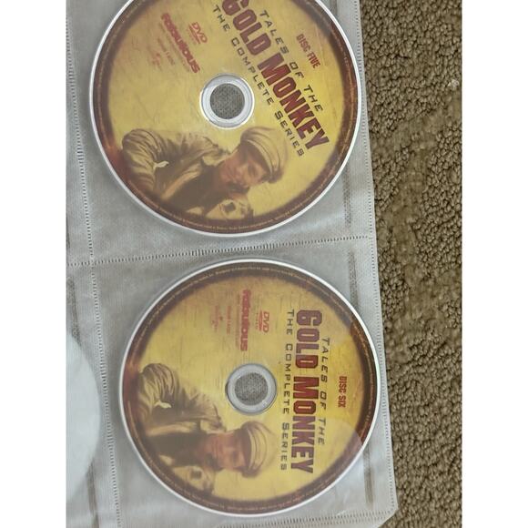 Tales of the Gold Monkey: The Complete Series 1982, 6-DVD set Discs Only No Case - Picture 3 of 5